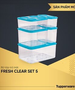 Bộ Hộp Trữ Mát Fresh Clear nhựa trong suốt (5 hộp)